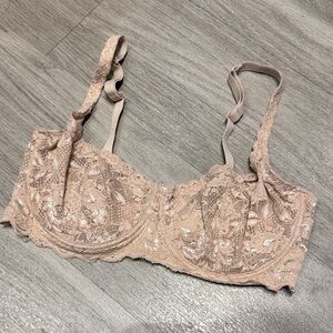 Cosabella Nude Lace Balconette Bra, 34E